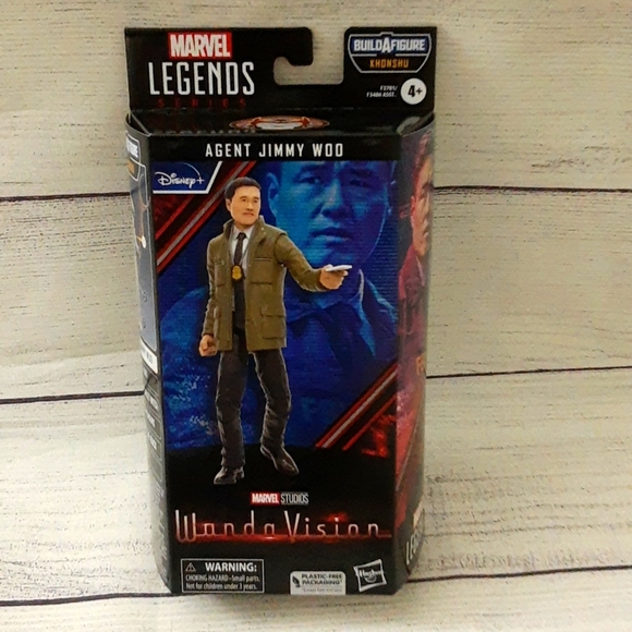 Marvel Legends What If Agent Jimmy Woo Action Figure Collectible BAF Khonshu - Picture 2 of 12
